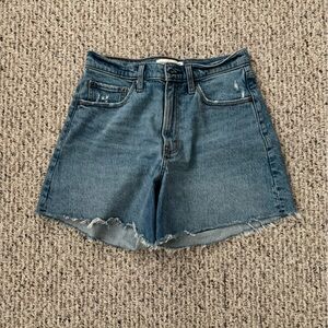 Abercrombie & Fitch Dad Short High Rise Curve Love Jean Shorts